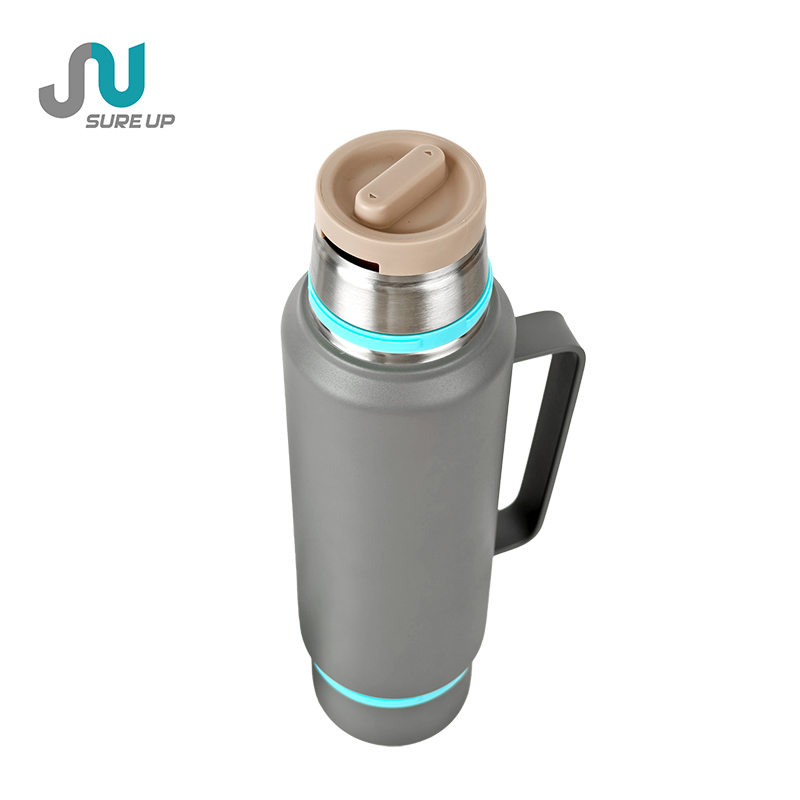 Sure up Classic Eco-Friendly Insulated Stainless Steel Wide Mouth Vacuum Flask Thermos Leakproof PC Cup Lid 12-24 Hours Thermal