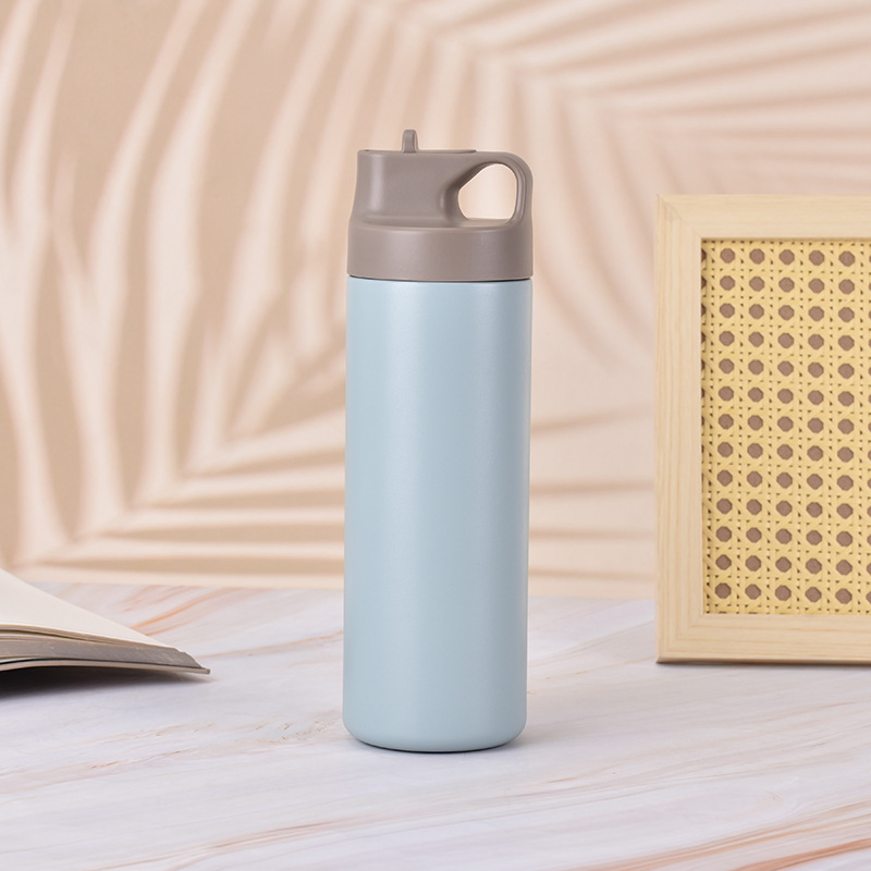 304 Stainless Steel Vacuum Thermal Flask with Straw