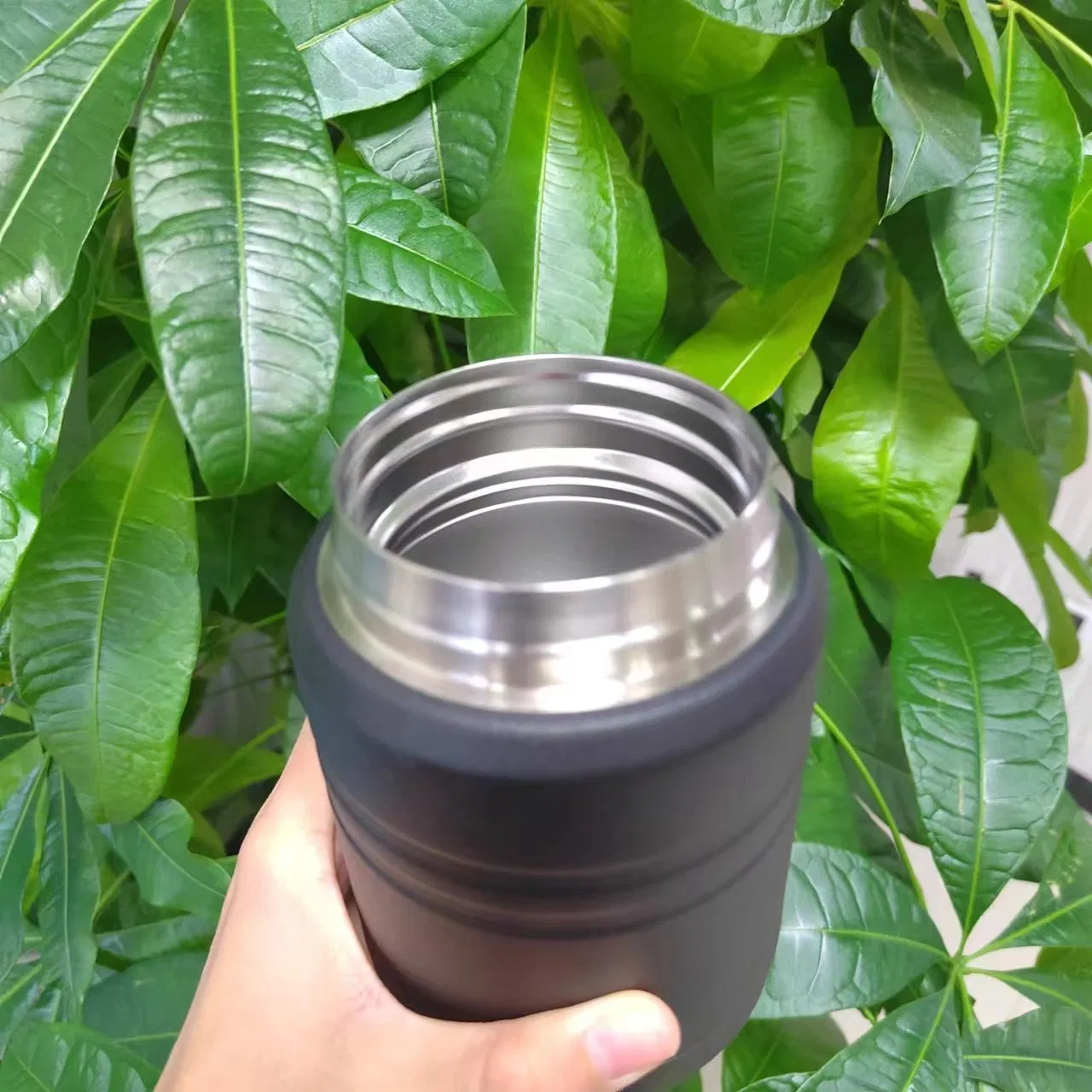 Kids Lunch Stainless Spoon Food Flask Jar School Double Wall Vacuum Thermal Food Container