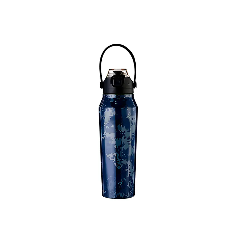 Square Vacuum Insulated Stainless Steel Gym Water Bottle