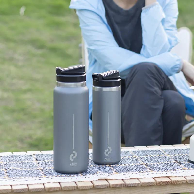 Custom Logo Daian Patented Hot Water Bottles Metal Wide Mouth Water Bottle Insulated Double Wall Stainless Steel Vacuum Flask