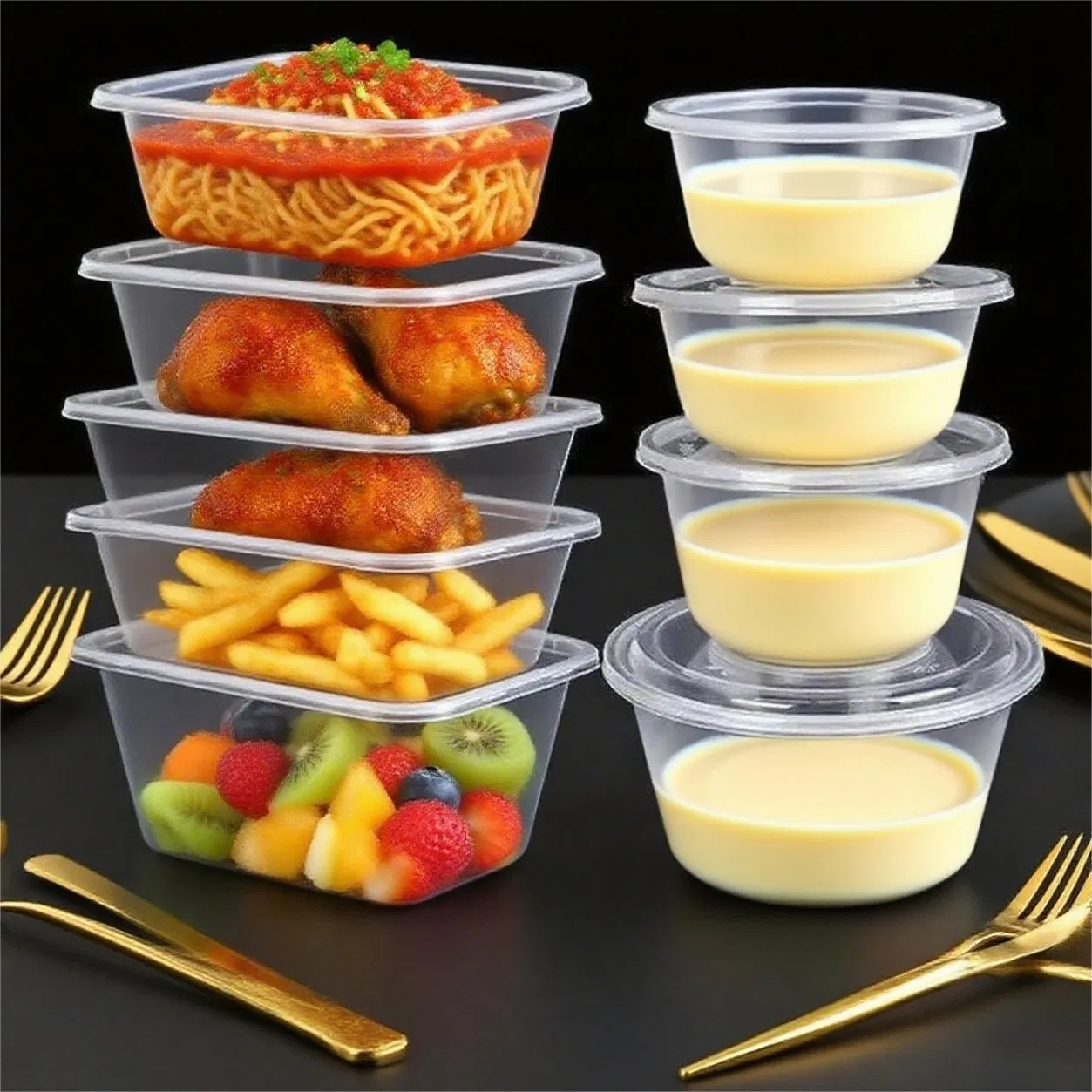 Multi-Specification Sealed Container – Safe for Food Takeaway, Leakproof &amp; Preserves Freshness