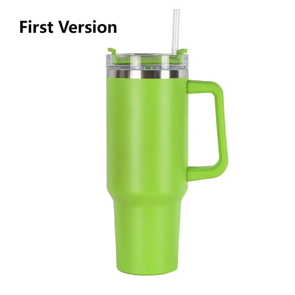 Wholesale Large Capacity 40oz Stainless Steel Insulated Vacuum Flask Auto Mug Travel Mug with Grip