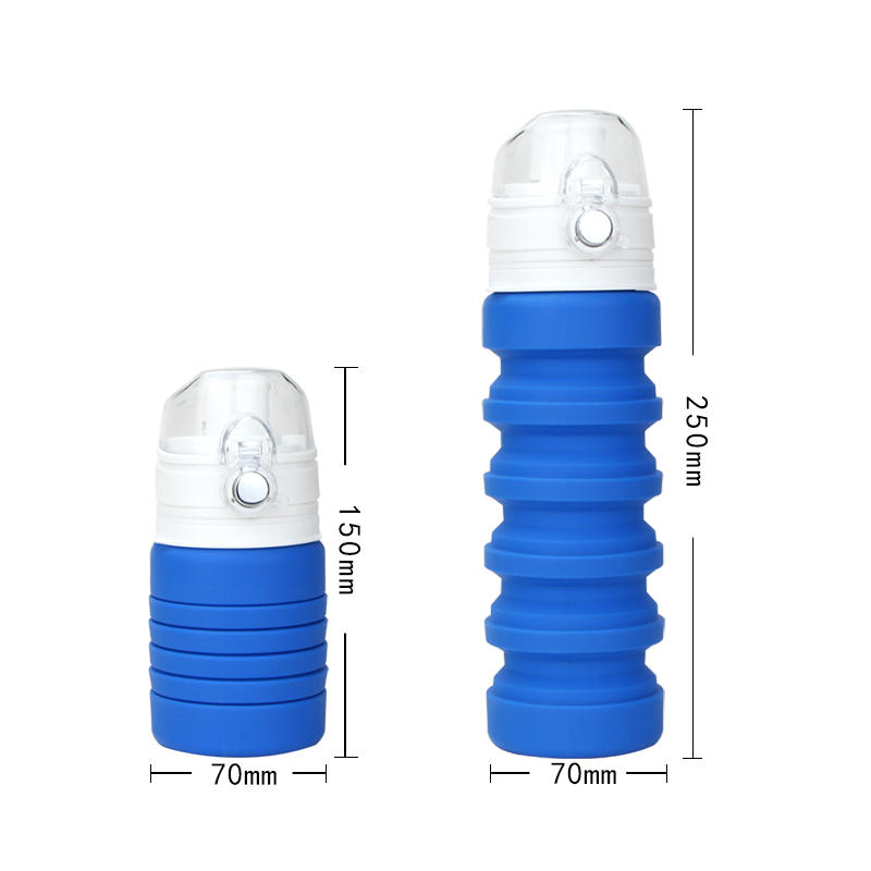 Customize Silicone Collapsible Coffee Cup Outdoor Sports Portable Foldable Water Bottle