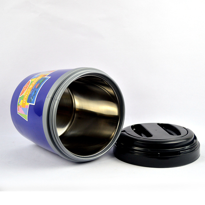Big Capacity Double Walls Pot Traditional Insulation Thermal Stainless Steel Tiffin Lunch Box Plastic Food Container