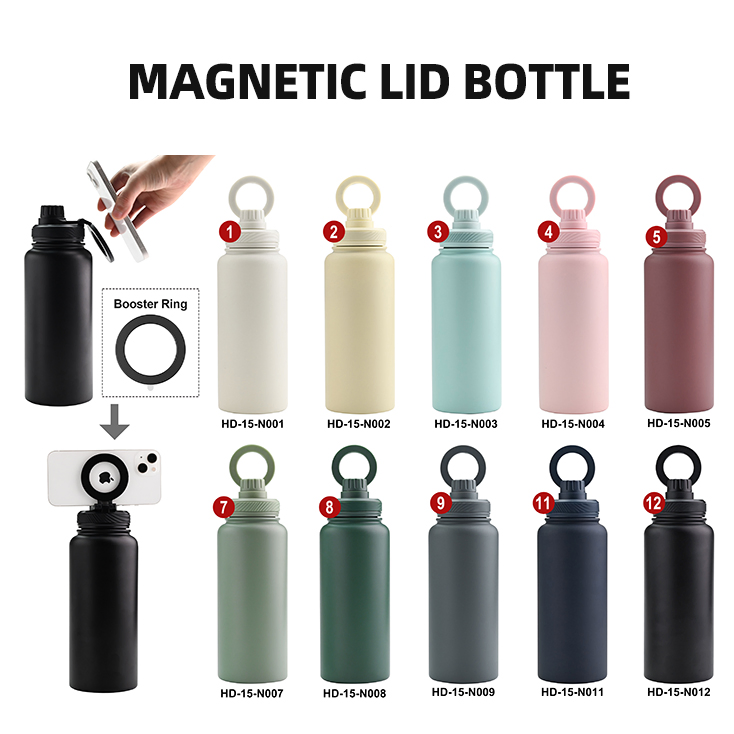 Custom Logo 32 Oz Double Wall Thermal Bottle Vacuum Flask 1L Stainless Steel Insulated Portable Travel Water Bottle