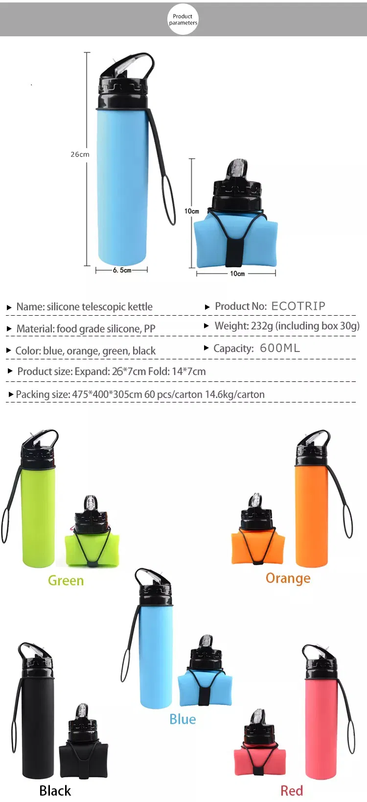 Collapsible Water Bottle 8