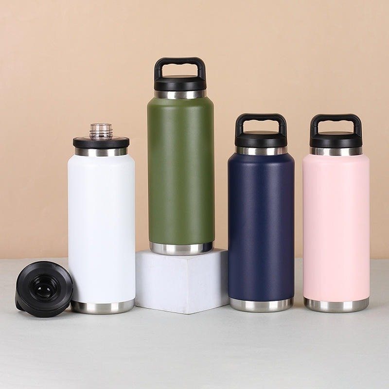 Large Capacity Double Wall Stainless Steel Tumbler with Chug Lid