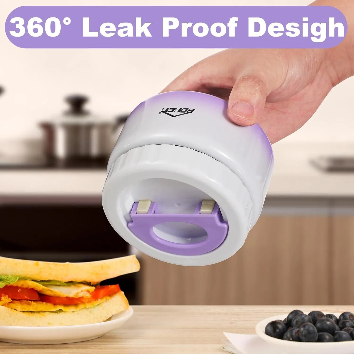 Aohea Insulated Food Jar Bento Lunch Box Set for Kids with Soup Leak Proof Lunch Container Kids Hot Food Jar and Insulated Lunch Bag with Spoon