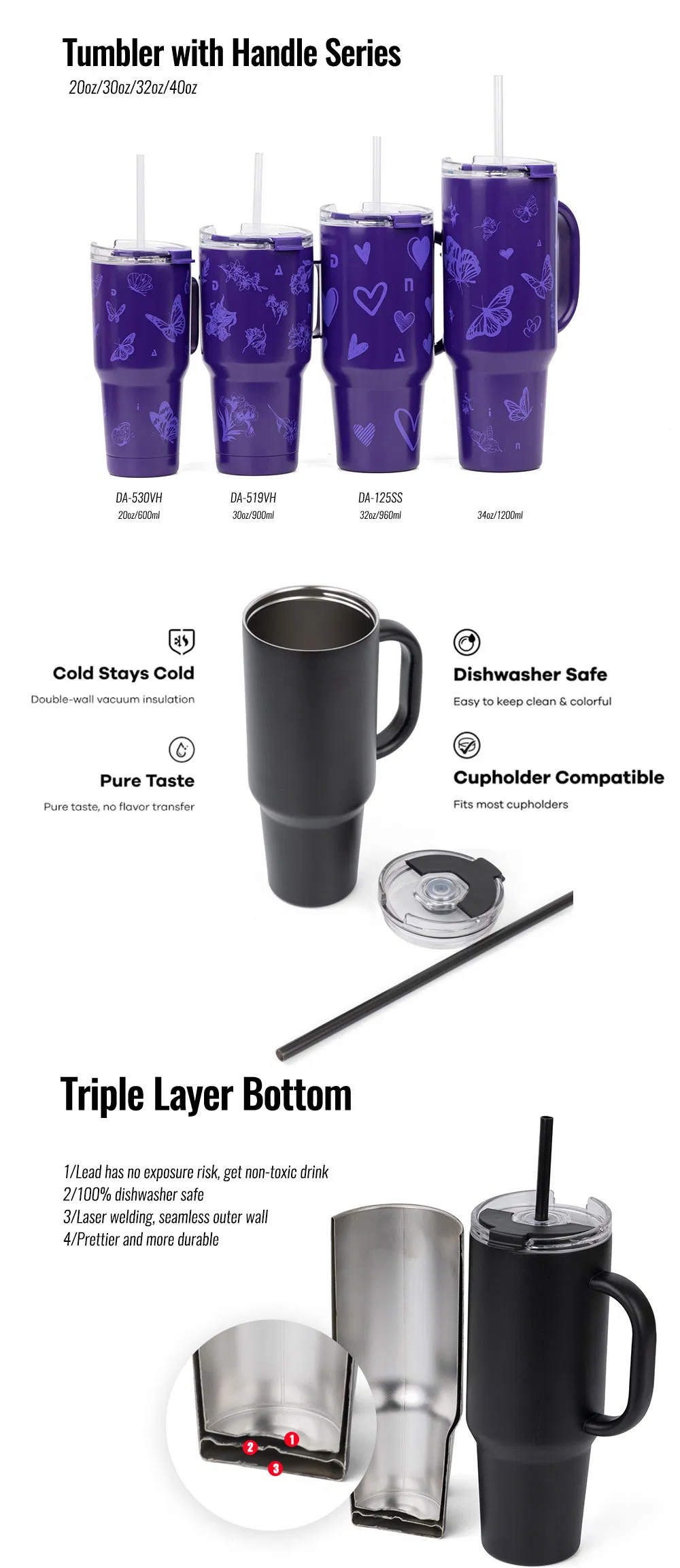 40 Oz Stainless Steel Tumbler 1