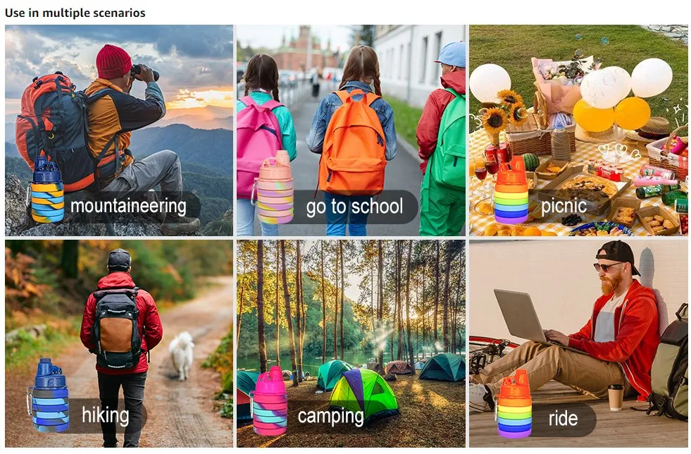 Collapsible Silicone Water Bottle 3