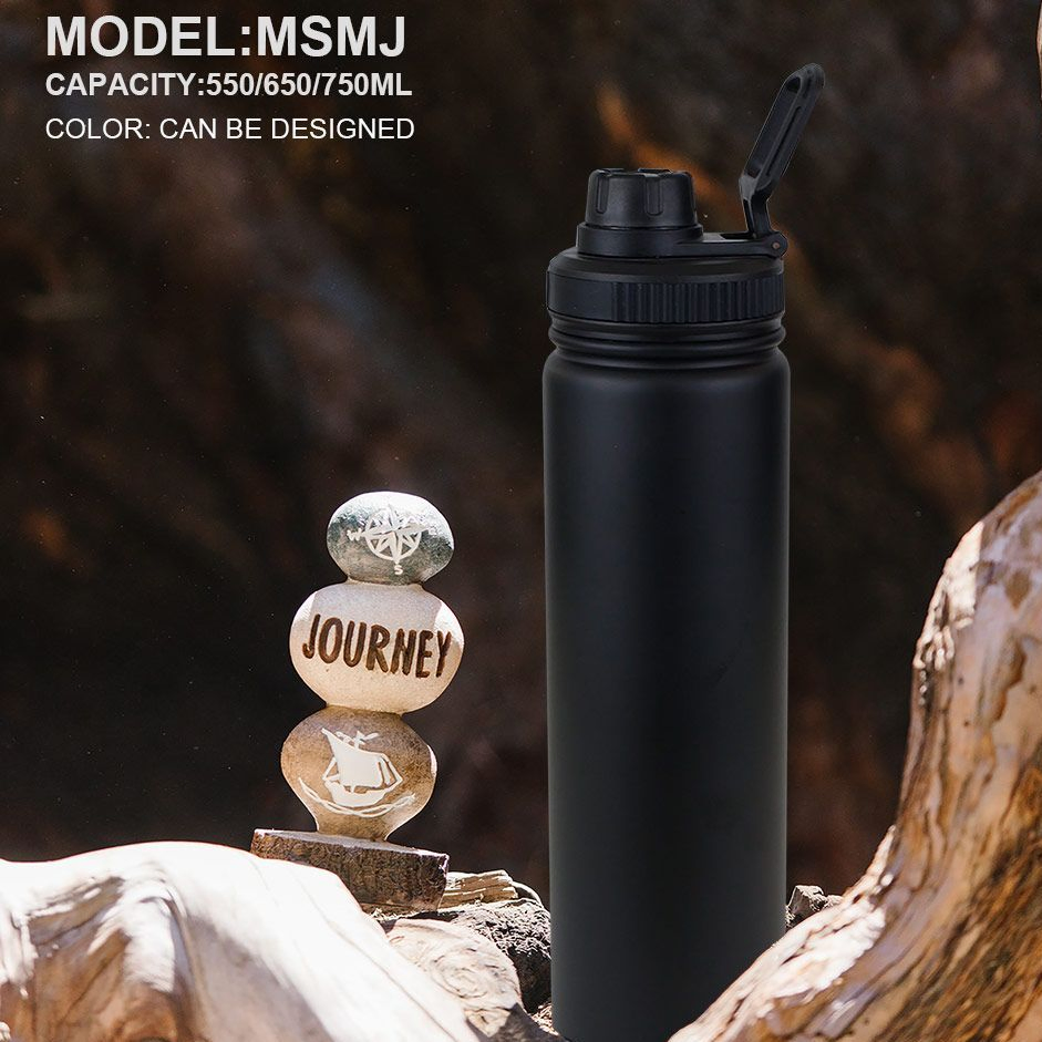 Stainless Steel Vacuum Flask 550/650/750ml Wide Mouth with Handle Portable