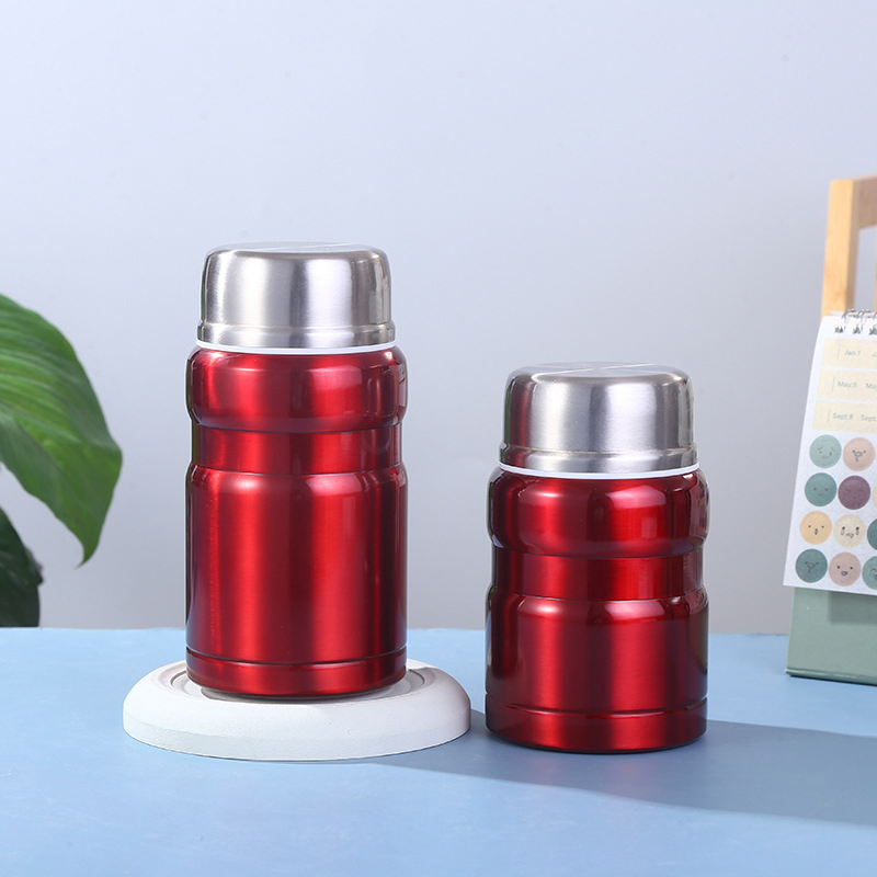 500ml 750ml Portable Reusable Vacuum Insulated Food Container Jar for Kids and Adults