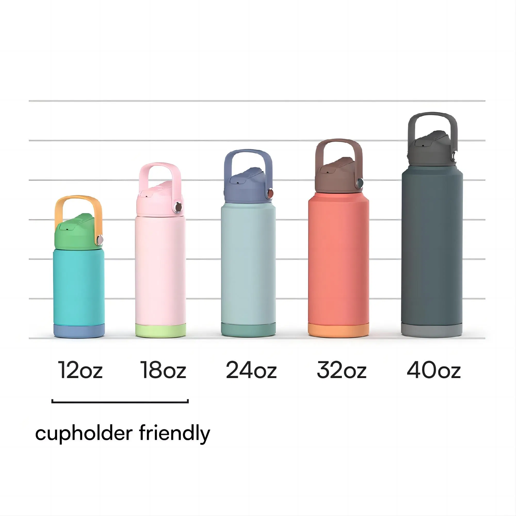 Customizable Stainless Steel Thermal Water Bottle Thermos Vacuum Flask with Diverse Colors Ideal for Sports and Office