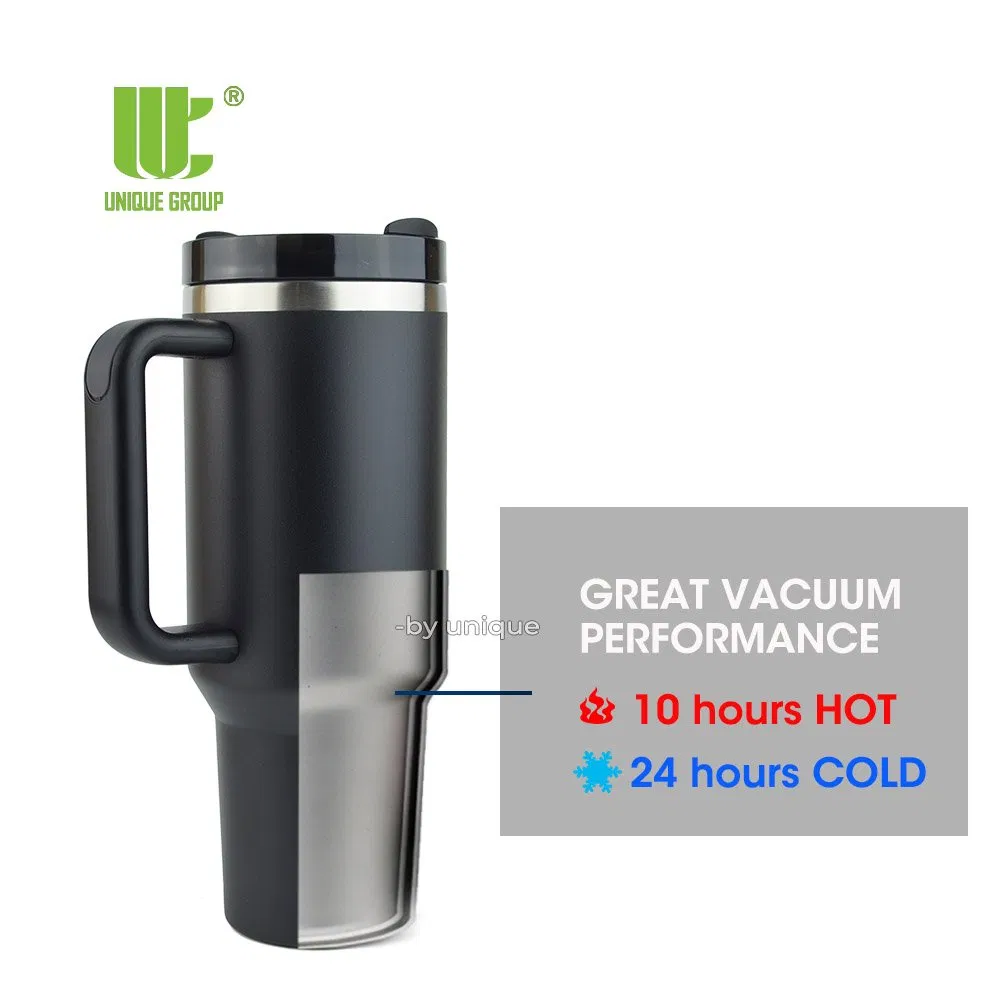 Custom 40oz Stainless Steel Mug with Handle Insulated Coffee Cup for Gym Outdoor Commute Travel