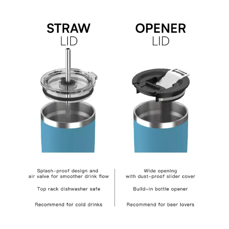 Custom 20oz Coffee Tumbler with Slide Lid Stainless Steel Sports Matte Bottle