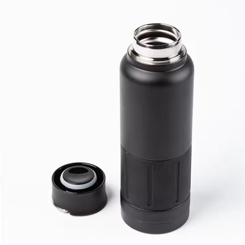 Stainless Steel Thermal Insulation Water Bottle Vacuum Flask with Handle