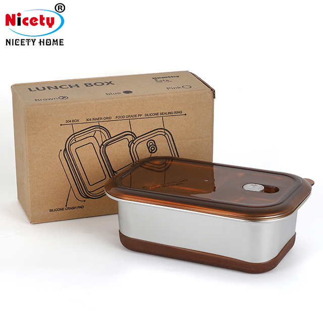 Hot Sales Insulated 2 Layers Stainless Steel Lunch Box Thermal Insulation Food Container Leak Proof