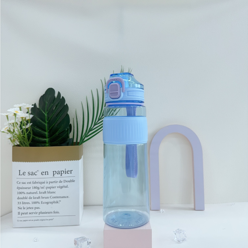 Stylish Plastic Water Bottle with Personalized Logo Printing Options