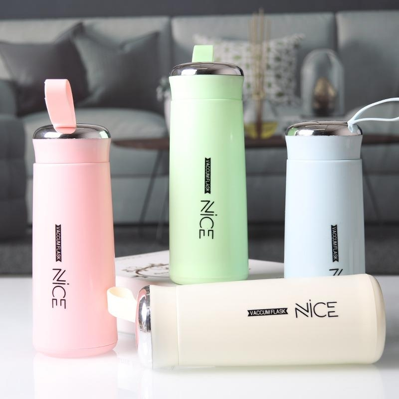 New Nice Glass Liner Creative Water Bottle Simple Department Store Student Bottle Advertising Gift Glass Drinking Bottle