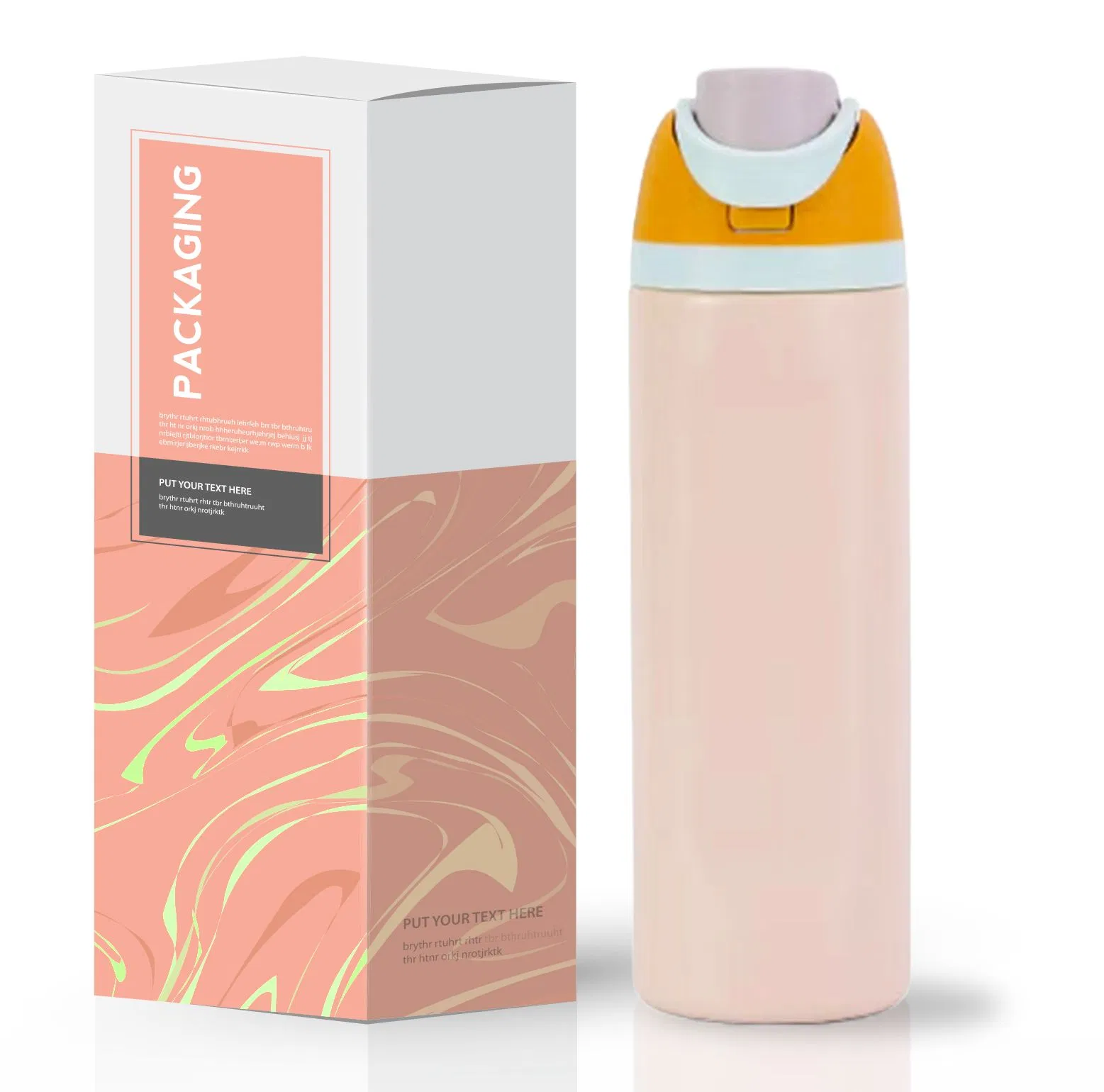 Aohea Eco-Friendly BPA Free Thermal Vacuum Stainless Steel Insulated Water Bottle with Lid