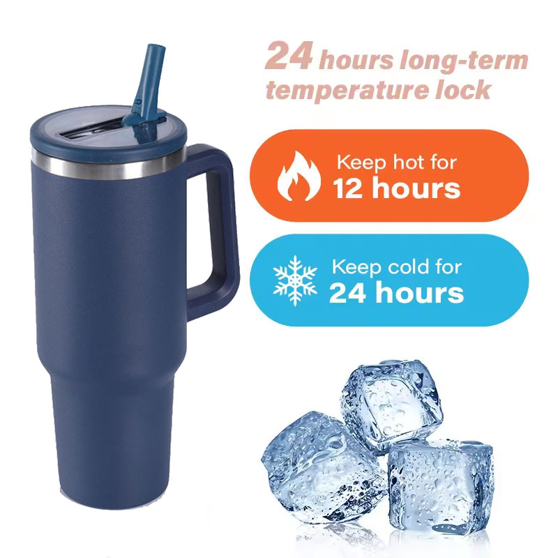 OEM 40oz Leak Resistant Sublimation Reusable Insulated Stainless Steel Tumbler