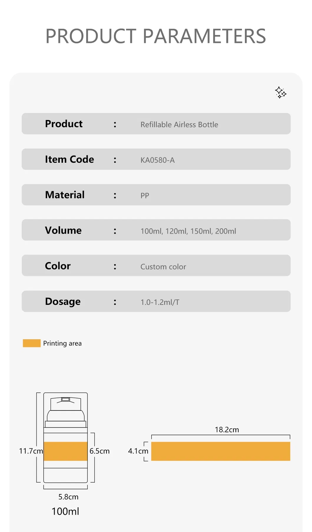 Big Capacity Travel Bottle