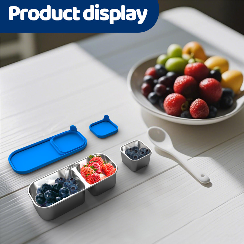 Aohea OEM ODM 20oz Insulated Vacuum Food Jar with Buckle Lid Soup Theros for Hot Food Kids Wide Mouth Leakproof Stainless Steel Lunch Container with Spoon Black