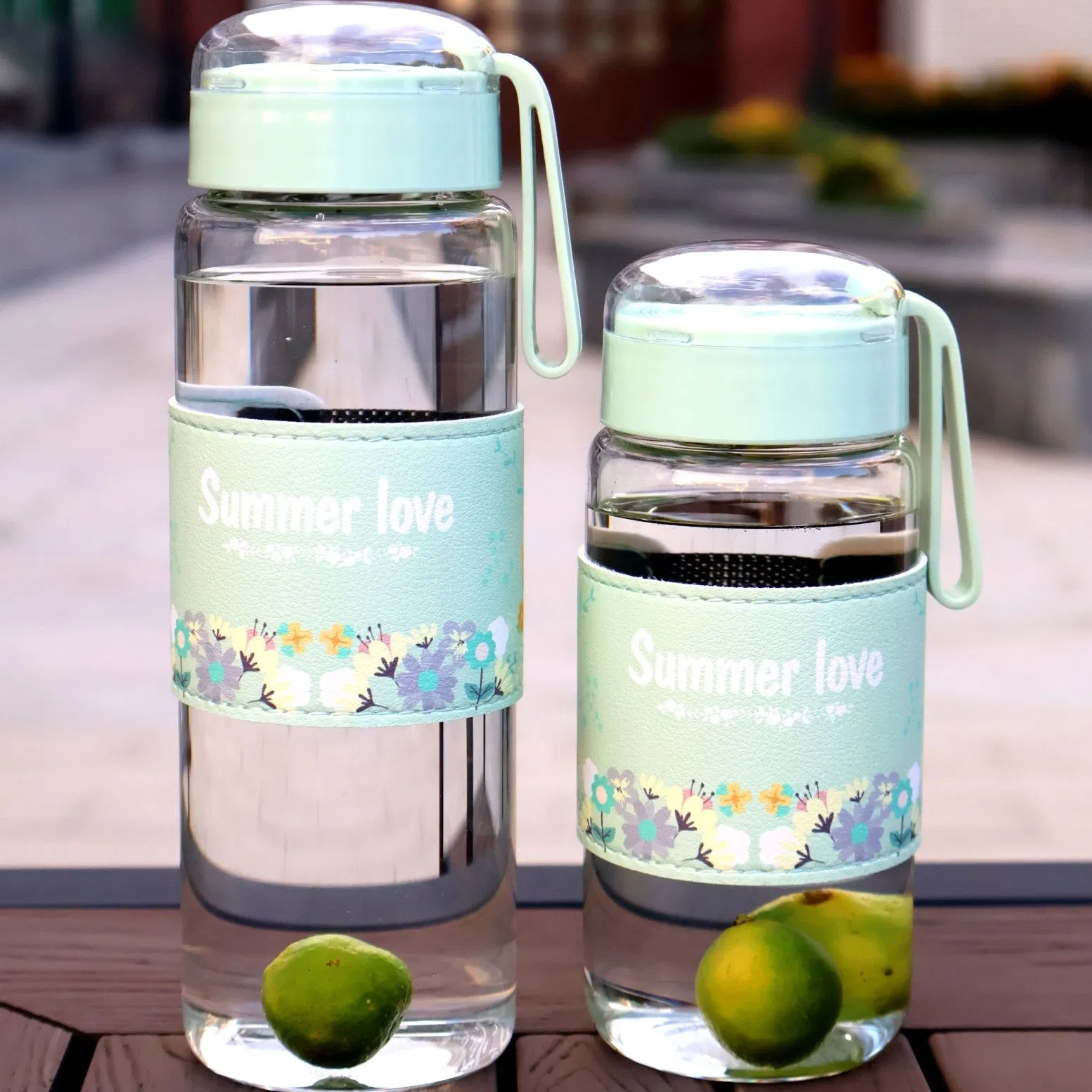 Cute Crystal Glass Water Bottle for Stylish Hydration