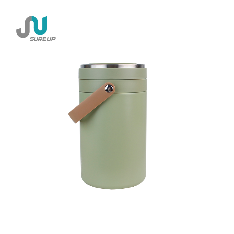 2.4L Wholesale New Product Double Wall Stainless Steel Thermal Lunch Box Food Container for Family Thermo Food Container