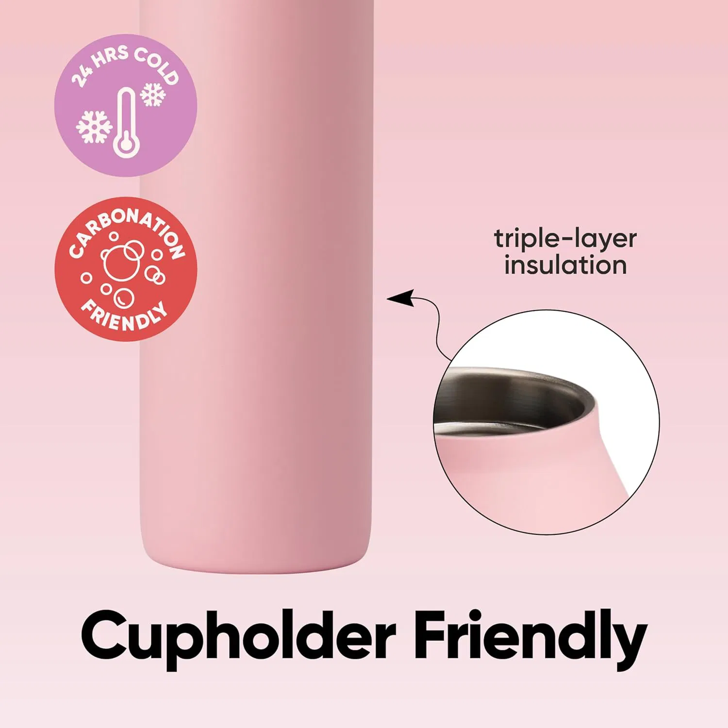 High Quality Stainless Steel Water Bottle Color Sports Tumbler Portable Handheld Vacuum Flask