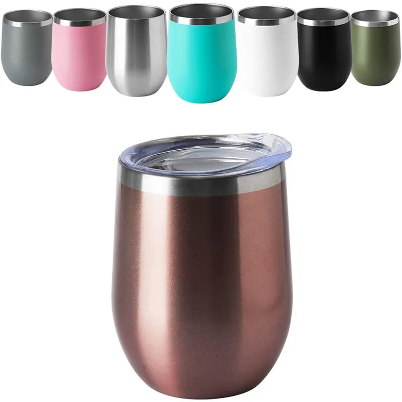 Egg Shape Vacuum Insulated Wine Tumbler