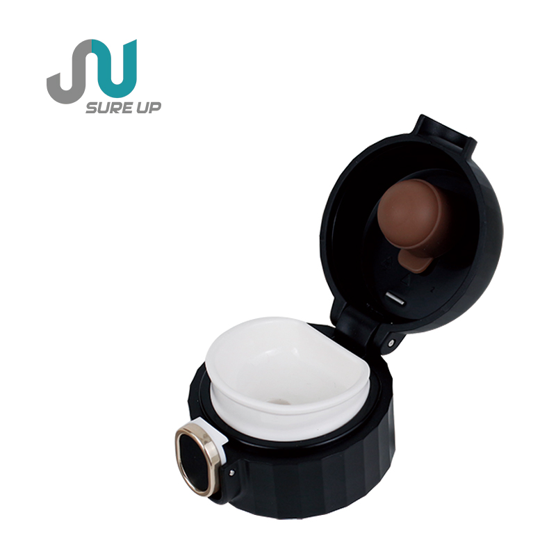 470ml Cute Termo De Agua Safe Lock Button Double Wall Stainless Steel Vacuum Flask 12-24 Hours Thermal Camping Business Gift