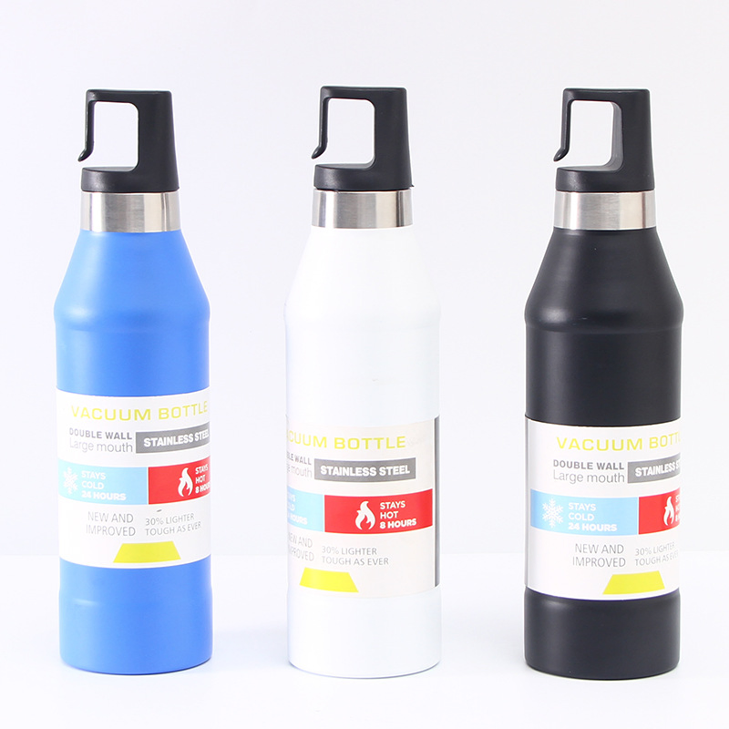 Creative Stainless Steel Flask Bottle with BPA Free Lid High Quality Vacuum Sport Water Bottle Portable Outdoor Travel Bottle
