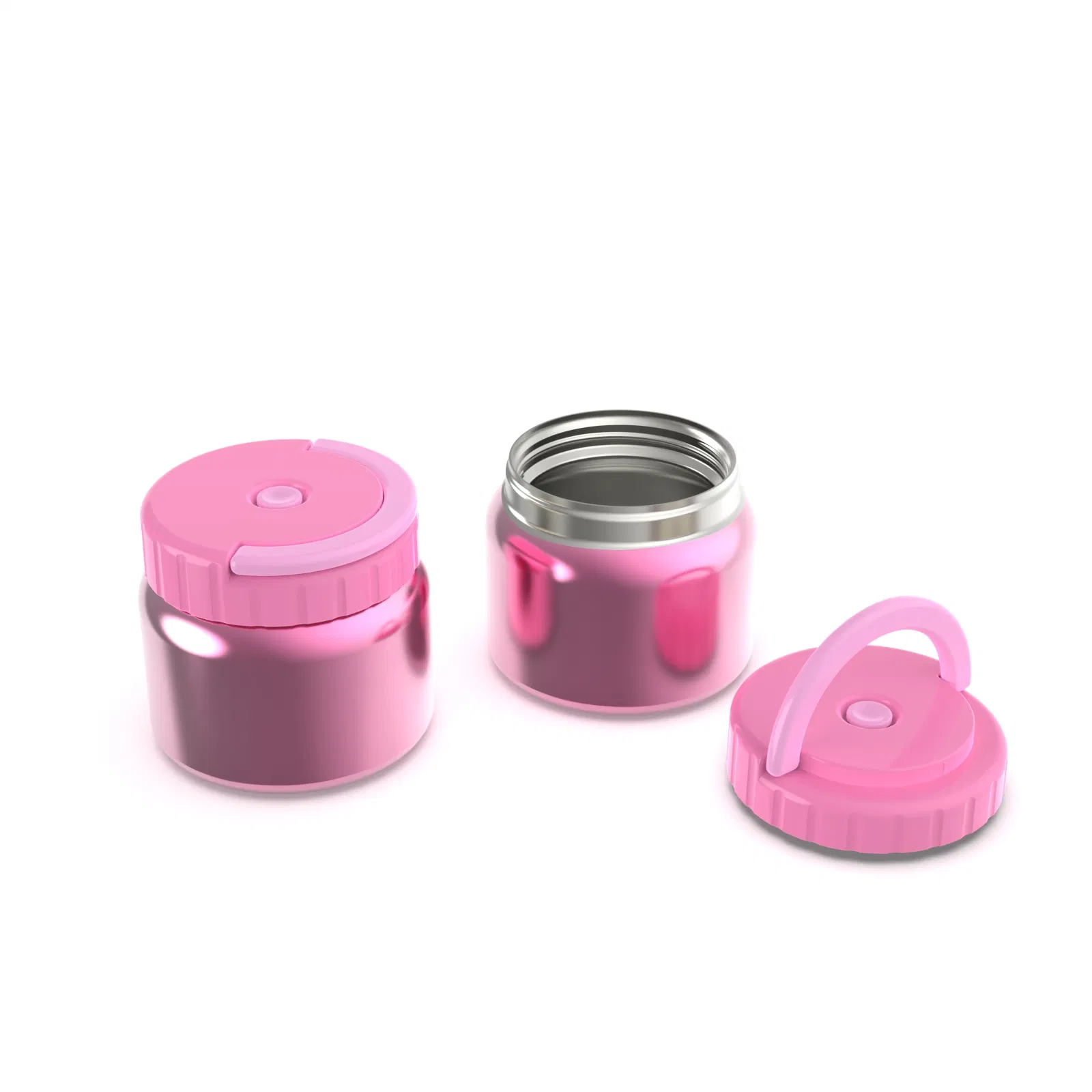 Aohea Obm ODM Stainless Steel Food Jar Double Wall Vacuum Sealed Insulated Food Storage Container with Carry Handle Lid 16 Ounce Deep Blue