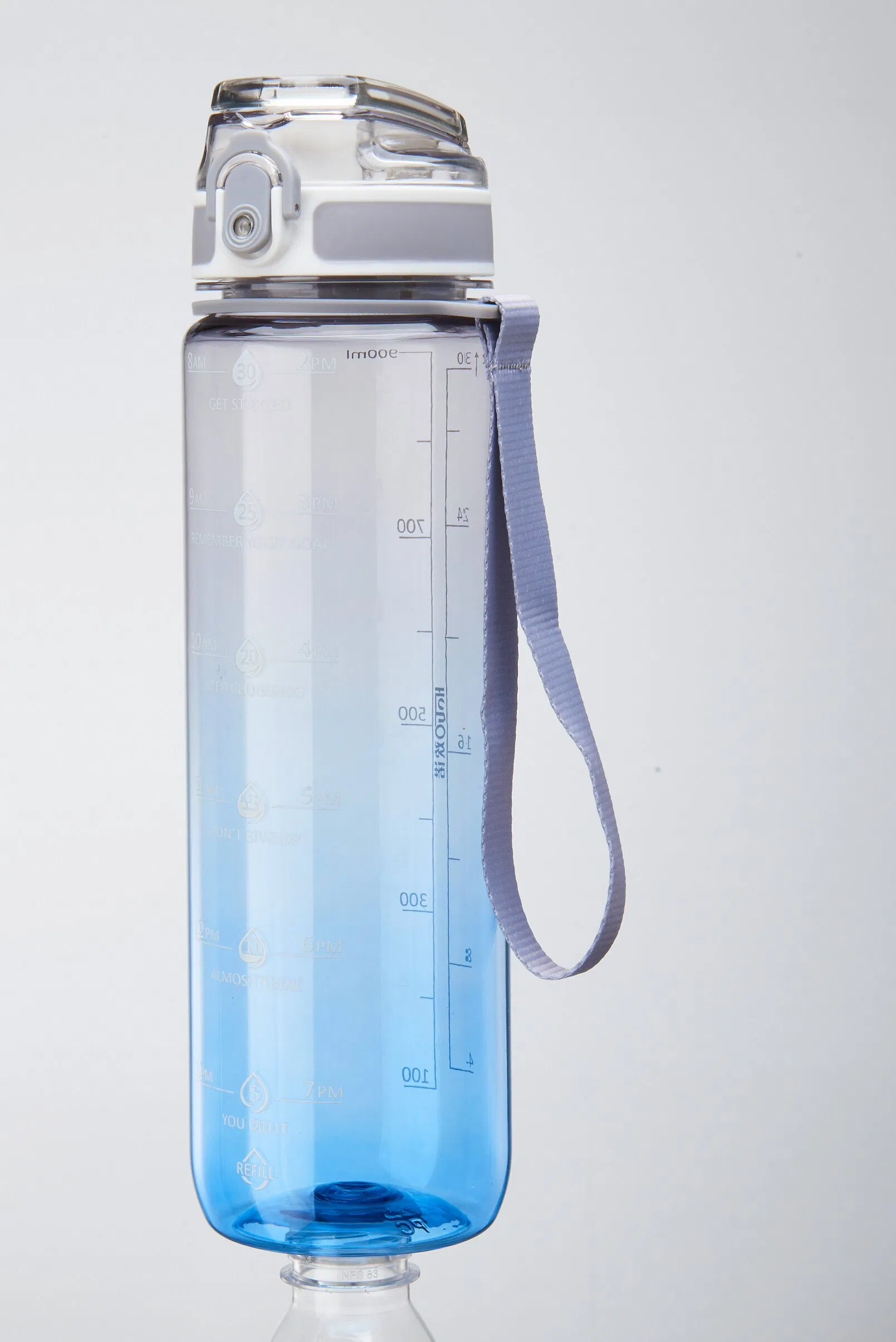 BPA-Free 32 Oz Motivational Sports Water Bottle for Fitness