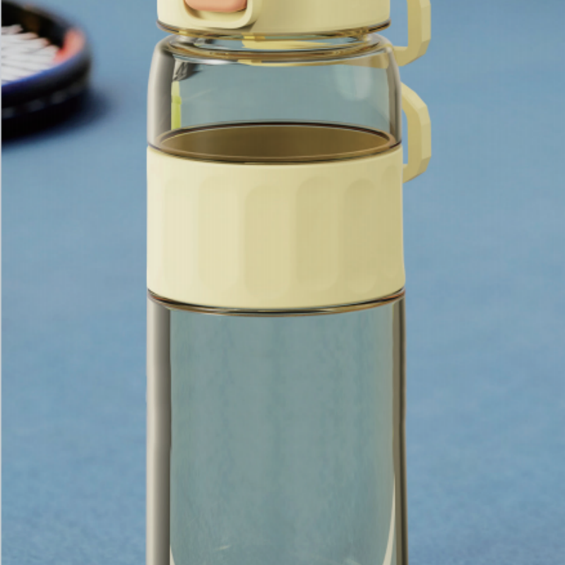 Stylish Plastic Water Bottle with Personalized Logo Printing Options