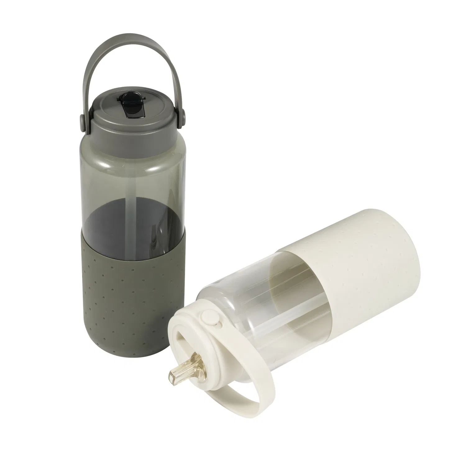 32oz Portable School Reusable BPA Free Plastic Tritan Sports Water Bottle Bottles with Straw