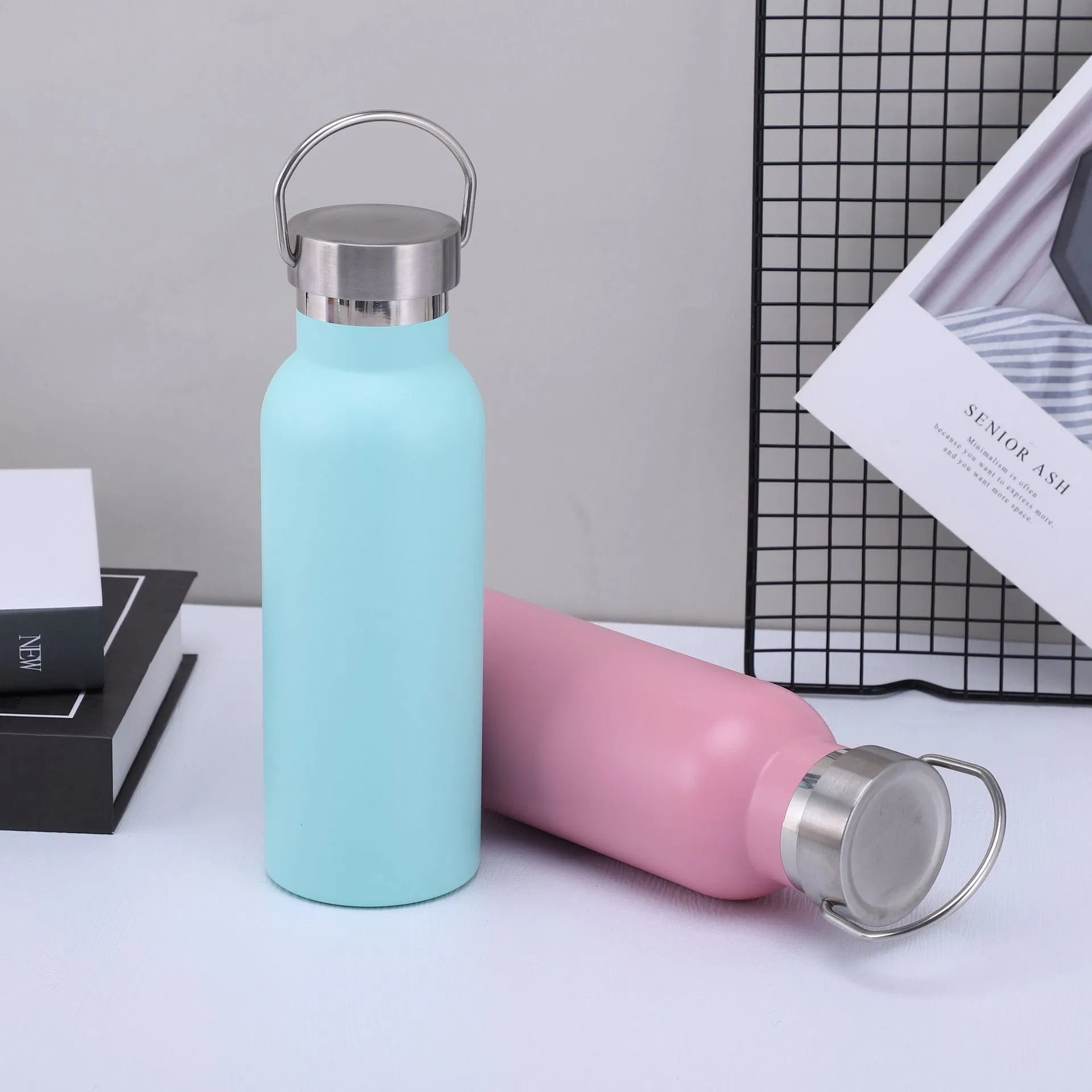 Multi Sizes Portable 304 Stainless Steel Tumbler Insulated Vacuum Thermal Flask with Lids