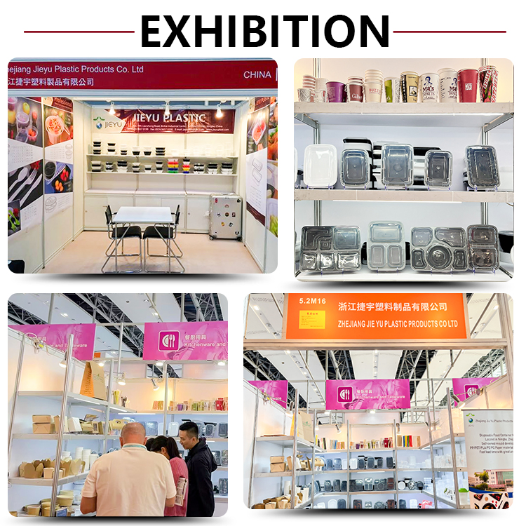 Disposable Plastic PP Leakproof Microwavable Food Container with Lid Takeout Boxes