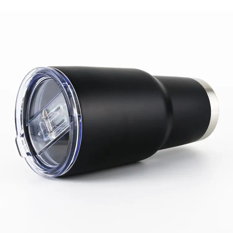 30oz Stainless Steel Insulated Beer &amp; Coffee Travel Mug Vacuum Tumbler with Straw &amp; Flip Lid