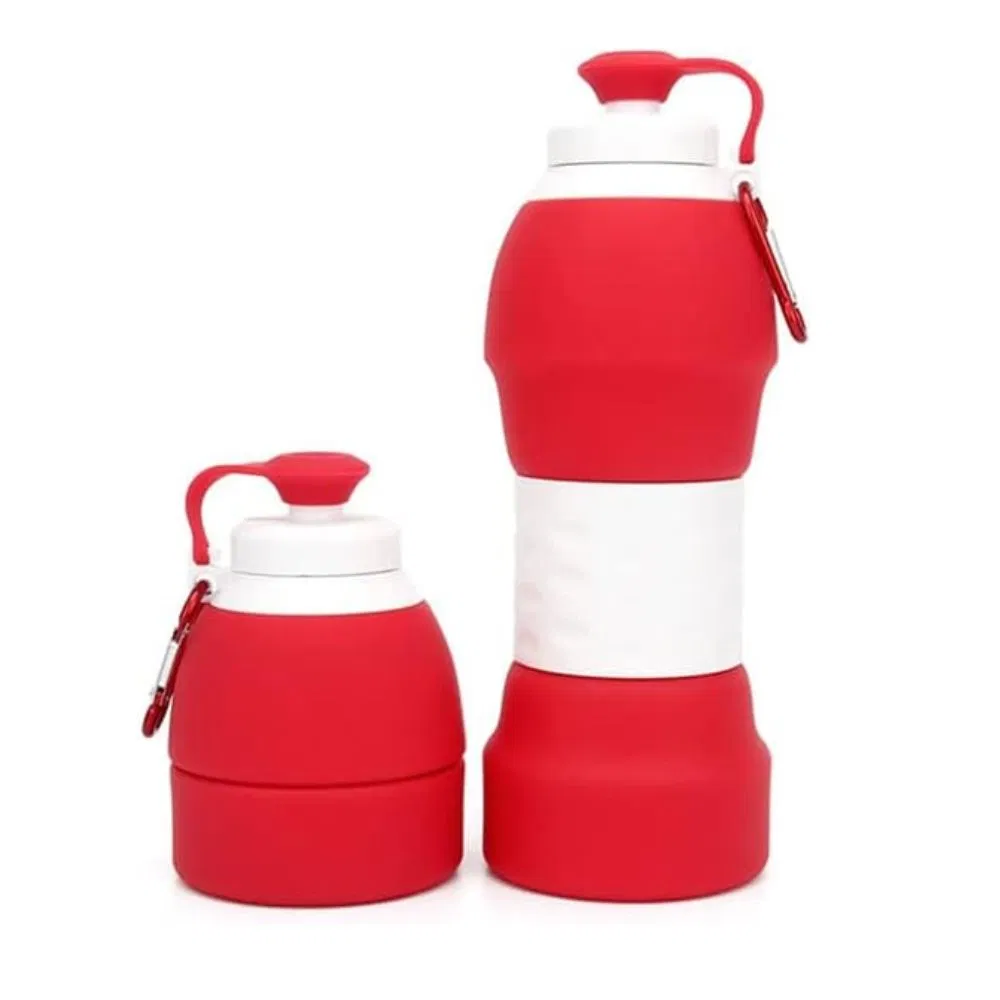 Portable Silicone Collapsible Water Bottle Foldable Sports Drinking Bottle Travel Ez16186