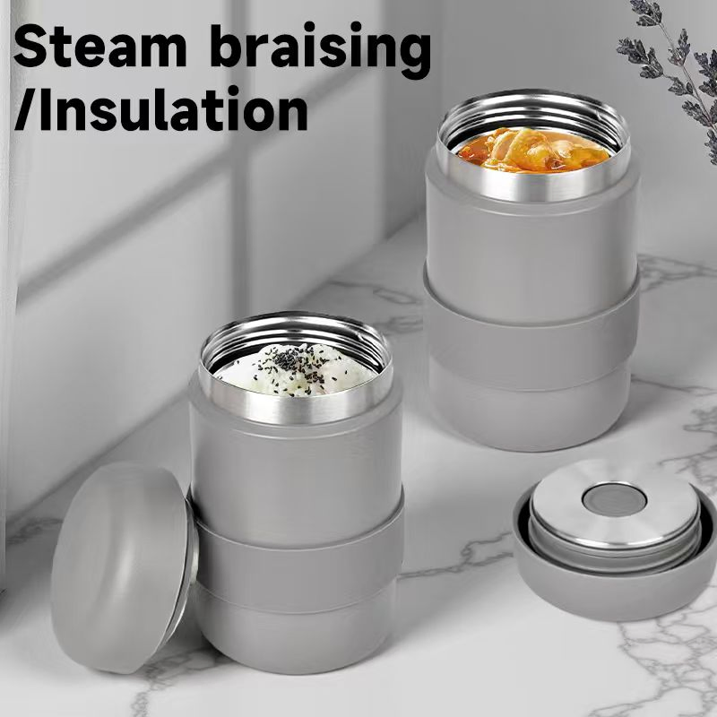 Aohea Wholesale 700ml Cooking Stainless Steel Soup Jar Insulated Food Container Custom