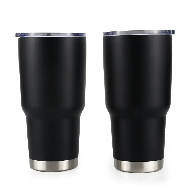 30oz Stainless Steel Insulated Beer &amp; Coffee Travel Mug Vacuum Tumbler with Straw &amp; Flip Lid