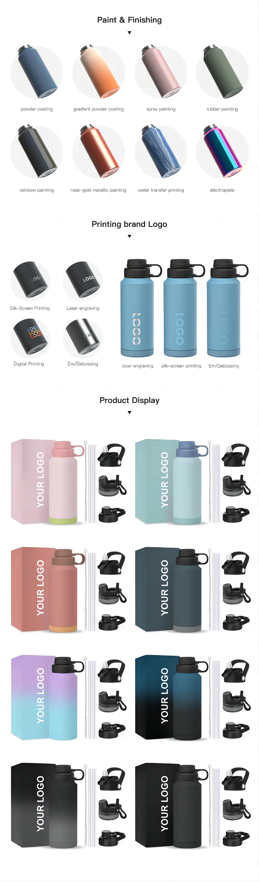 Vacuum Insulated Water Bottle Display 3