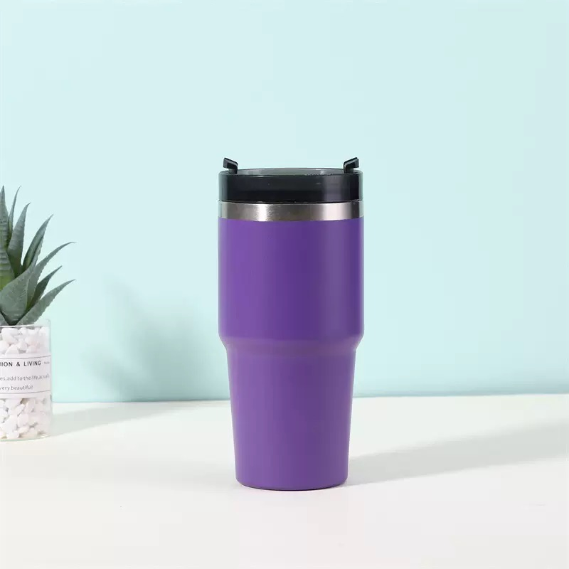 20oz Promotional Travel Mug Wholesale Double Wall Stainless Steel Tumbler with Lid and Straw