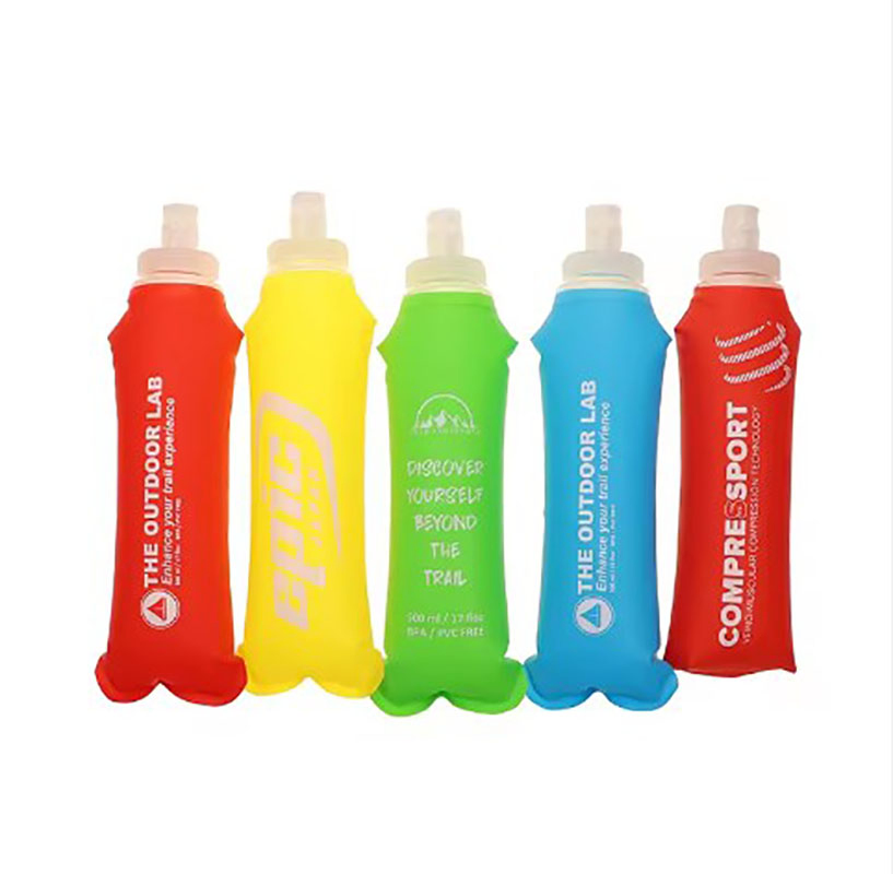 Folding Bottle Foldable TPU Running Foldable Kettle Collapsible Soft Water Bottle