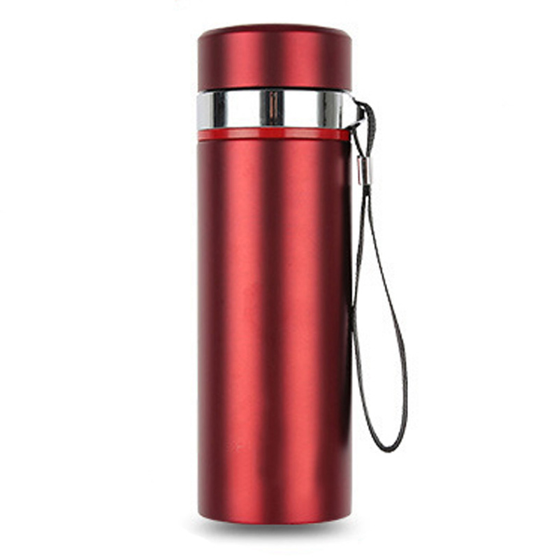 500ml Customized Red Colour Vacuum Water Bottle, Thermal Tea Flask