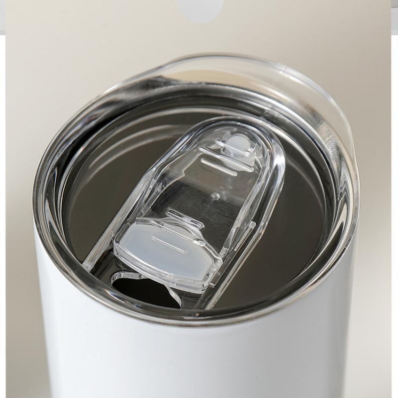 Double Wall Stainless Steel Tumblers 20oz Straight Straw Coffee Mug Vacuum Insulated White Water Cups Sublimation Blanks Tumbler