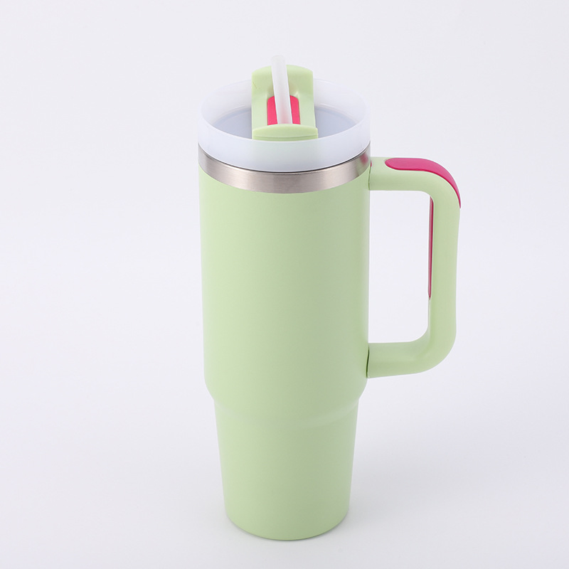 304 Stainless Steel Tumbler 40oz Bulk Sublimation Thermal Mug Vacuum Insulated Travel Cup with Handle and Lid